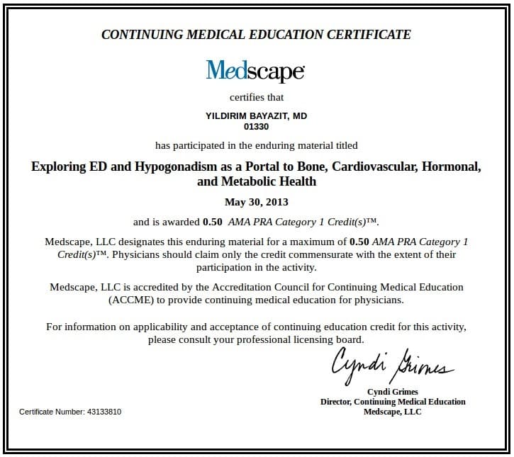 Medscape Sertifikası